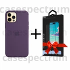 Чехол силиконовый OEM Silicone Case with MagSafe для Apple iPhone 12 Pro Max Amethyst + Подарок защитное стекло Pixel для Apple iPhone