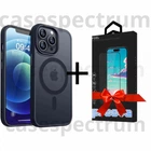 Чехол ударостойкий матовый WAVE Premium Matte Insane Case with MagSafe для Apple Iphone 13 Pro Black + Подарок защитное стекло Pixel для Apple iPhone