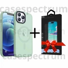Чехол ударостойкий матовый WAVE Premium Matte Insane Case with MagSafe для Apple Iphone 14 Pro Mint + Подарок защитное стекло Pixel для Apple iPhone