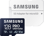 Karta pamieci Samsung PRO Ultimate microSDXC 128GB UHS-I U3 V30 A2 + SD adapter (MB-MY128SA/WW) (955555909593541) - Outlet
