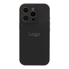 Чохол Silicone Case Full Size with Frame для iPhone 16 Pro Max Колір 15.Dark Grey