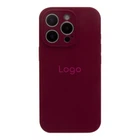 Чохол Silicone Case Full Size with Frame для iPhone 16 Pro Max Колір 42.Maroon