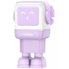 Зарядний пристрій Ugreen CD361 Robot tech 65W 2xType-C 1xUSB Gan Fast Charger Purple (35291)