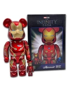 Статуэтка Bearbrick x Marvel Iron Man Mark 50 400% 100% 28см + 7см