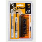 Набор бит DeWALT, Phillips, Pozidriv, Torx, Slotted, Ph1, Ph2, Ph3, Pz2, Pz3, Sl6, T15, T20, T25, T30, L=25 мм, 14 шт, блистер