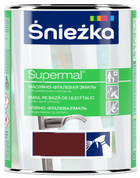Эмаль Sniezka Supermal масляно-фталевая красное дерево F545 0.8 л