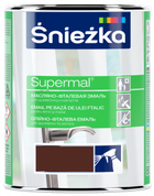 Эмаль Sniezka Supermal масляно-фталевая коричневая F535 0.8 л
