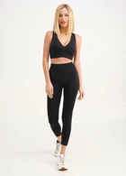 Легінси з пуш-ап ефектом та широким поясом Giulia LEGGINGS SHAPE L-XL колір чорний
