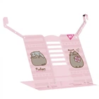 Подставка для книг с дополнительными фиксаторами Yes Pusheen металл, розовая (470519)