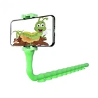 Гибкий держатель для телефона с присосками Cute Worm, зеленый