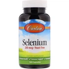 Селен (Selenium), Carlson, 200 мкг, 180 капсул