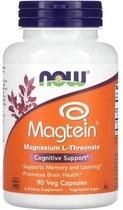Магній L-треонат Now Foods Magtein 90 капсул в упаковці (ARE-574623)
