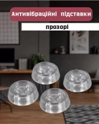 Антивибрационные силиконовые подставки для стиральной машины PREMIUM (прозрачные)