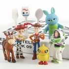 Набор фигурок История игрушек 4, Игровые фигурки из мультфильма Toy Story 7 шт, Игрушка Вуди, Базз Лайтер,