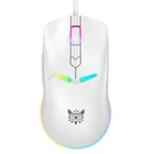Миша комп’ютерна Onikuma CW929 Gaming, дротова, 6400 DPI, RGB підсвічування, USB 1.5 м, білий колір