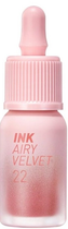 Pomadka w płynie Peripera Ink Airy Velvet matowa 22 Center Peach 4 g (8800255681625)
