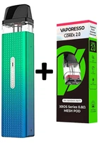 POD Система Vaporesso XROS Mini Kit + 4 картриджа 3мл (Упаковка Corex 2.0) (Багаторазова електронна сигарета) Lime Green