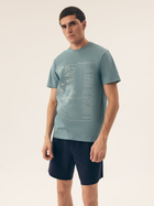 Piżama męska z szortami i krótkim rękawem letnia bawełniana Henderson Surf 42598-77X M Zielona (5903972399934)