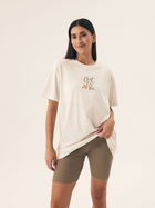 Piżama damska z szortami i krótkim rękawem letnia bawełniana Henderson Naranja 42685-01X XL Kremowa (5903972379066)