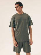 Піжама (футболка + шорти) чоловіча бавовняна Henderson Olive 42795-87X L Зелена (5903972510926)