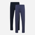 Zestaw spodni piżamowych męskich 2 szt Henderson Mode 43030-59X XL Niebieski/Czarny (5903972392300)