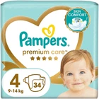 Підгузки Pampers Premium Care Розмір 4 (Maxi) 9-14 кг, 34 шт. - Pampers 34шт (962303-31160026)