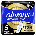 Гигиенические прокладки Always Ultra Secure Night Extra Размер 5 10 шт (8006540093849)