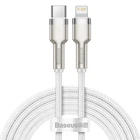 Кабель Baseus Cafule Series Metal Data Cable Type-C to Lightning PD 20W 2m White (CATLJK-B02)