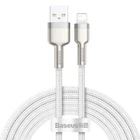 Кабель Baseus Cafule Series Metal Data Cable USB to Lightning 2.4A 2m White (CALJK-B02)