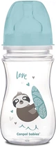 Пляшка з широким отвором "Easystart Exotic Animals" антиколікова, 240 мл, блакитна - Canpol Babies 240ml (1320456-31103436)