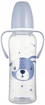 Стандартная бутылочка с ручками "Cute Animals", 250 мл, голубая - Canpol Babies 250ml (1378904-31106065)