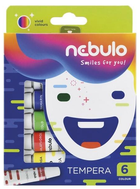 Zestaw farb tempery Nebulo 6x12 ml (5999885430369)