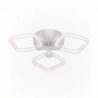 Потолочная LED люстра 42W с пультом Valeso с металлическим каркасом 3000K-6500K белая IP20 G 2589/3 WT 42W