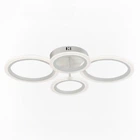 Стельова LED люстра 72W з пультом Valeso з металевим каркасом 3000 K-6500 K біла IP20 G 2716/2+2 WT 72W