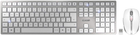 Zestaw bezprzewodowy Cherry DW 9000 Slim RF Wireless + Bluetooth Silver (JD-9000EU-1)