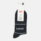 Набір чоловічих шкарпеток високих бавовняних 2 пари Levi's Short Cut Logo Sport 2P 7012105670080 39-42 Чорний (8720245185622)
