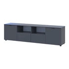 Комод Doros Рон 4 Графит 2 фасада 2 шухляды 180х38х50 (44900234)