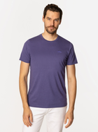 T-shirt męski basic bawełniany Lee Cooper Obutch-875 M Fioletowy (5905991736455)
