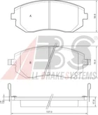 Тормозные колодки передние дисковые A.B.S. (37446)