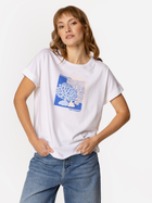T-shirt damski z nadrukiem bawełniany Lee Cooper Trees-1160 M Biały (5905991729303)