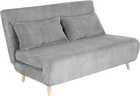 Sofa HOMLA Solace 2-osobowa z funkcją spania 140 x 91 x 84 cm Grey (5904183871653)