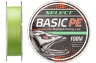 Шнур Select Basic PE 100м 0.12мм 12lb/ 5.6кг (салатовый) (3200207003)