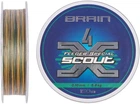 Шнур Brain Scout 4X 150м (camo green) 0.100мм 5.8кг (3200706002)