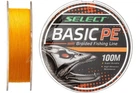 Шнур Select Basic PE 100м 0.12мм 12lb/ 5.6кг (оранжевый) (3200206003)