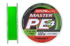 Шнур Select Master PE 100м/ 0.14мм 17кг (салатовый) (3200202014)