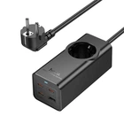 Сітковий фільтр Hoco NS9 1x220V+1хUSB+3хType-C 2000W PD/QC (2М) електричний підовжувач швидка зарядка