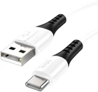 Кабель Hoco X82 USB to Type-C 3A, 1 м, silicone, silicone connectors White (6931474768582)