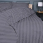 Простынь на резинке MirSon полуторная 120x200+25 см Stripe 17-0601 Gray Бязь (2200008049201)