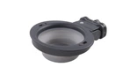 Миска складная для собак Dexas Collapsible Kennel Bowl с креплением на клетку 240 мл серый (PW270432429)