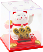 Статуетка Lean Toys Китайський кіт щастя у вітрині білий 9.5 см (24555) (5905991056829)